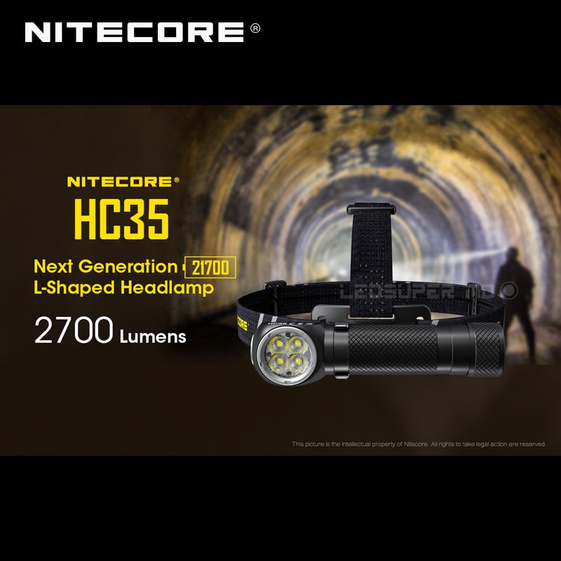  Nitecore HC35 4 x CREE XP-G3 S3 LEDs 21700 L..